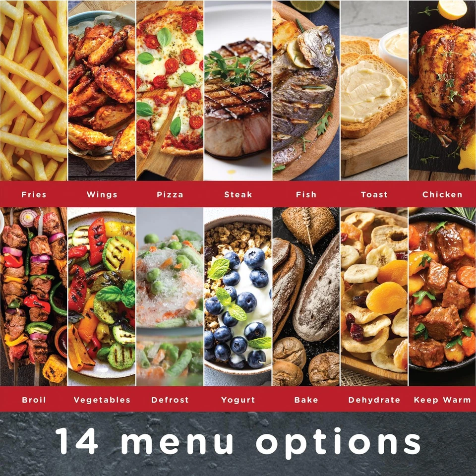 Luftfritteuse Ofen 15L | Riesige Kapazität Drehserie Trockner | 14 Programme | Gourmet - Bild 3 von 4