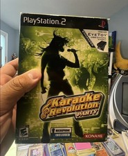 PlayStation 2 PS2 Karaoke Revolution Party W Microphone Complete Tested Game New