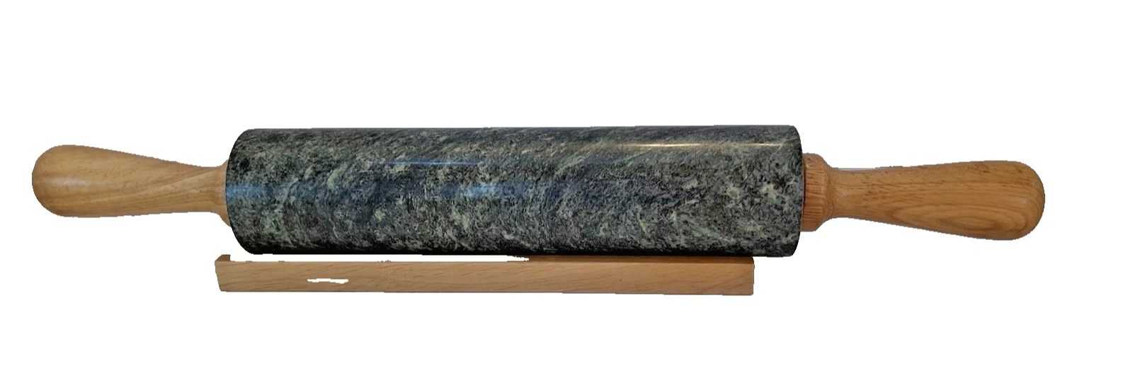 10" Marble Green Rolling Pin with Wooden Handles 18” + Holder Base
Opens in a new window or tab