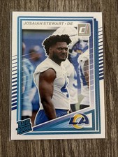 Josaiah Stewart 2025 Donruss Rated Rookie RC #376 Los Angeles Rams *314