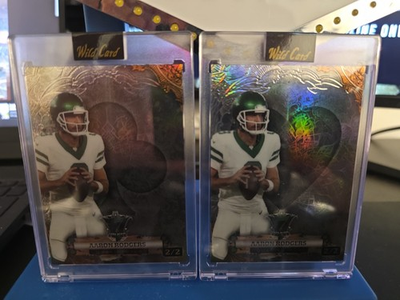 #ad 2024 Wild Card 7 Card Stud Promo Aaron Rodgers 2 Card Lot Both Cards Are 2 $10.79