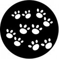 Rosco DHA647 Metal Gobo Paws Size D  für Martin PAL Scanner