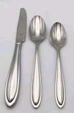 Lenox Hayden 3pc Dinner Place Set 18/10 Stainless Glossy Flatware Vietnam