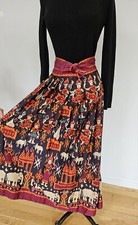 VTG ANNE KLEIN IKAT 1970s MAXI SKIRT TOP MET Museum Battle Of Versailles