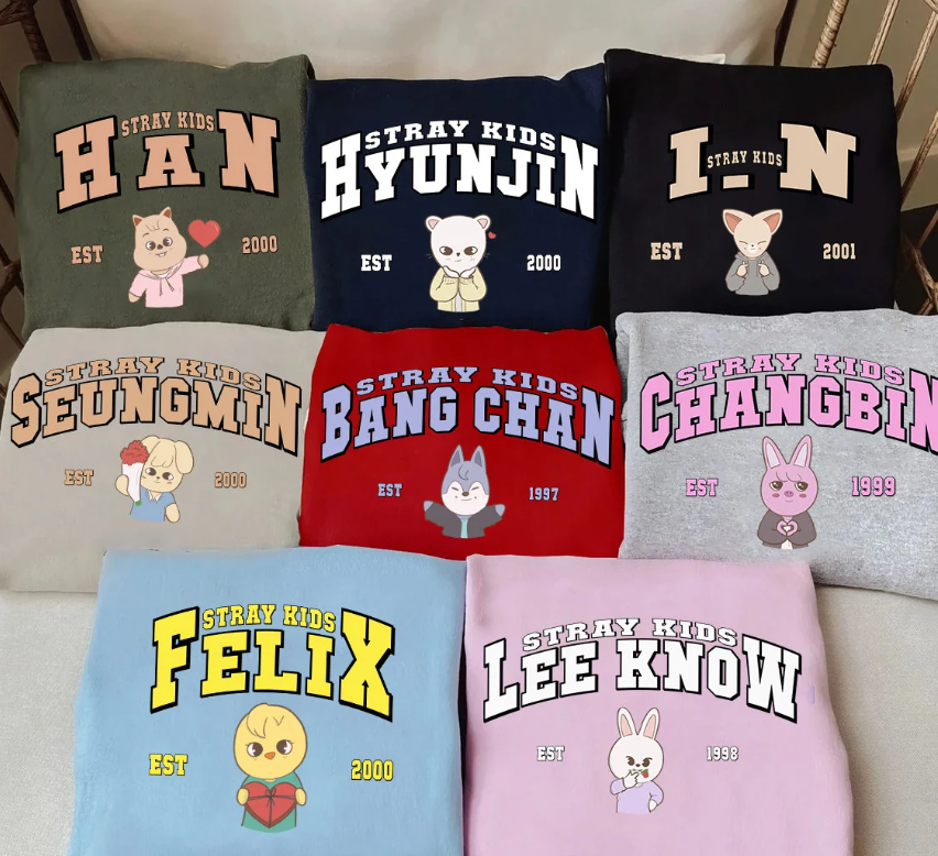 Cute Stray Kids Members SKZOO Chibi Shirt, Stray Kids Zoo