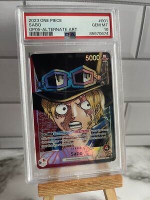 Sabo L 001 OP05 PSA 10 ALT ART Awakening of The New Era ONE