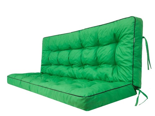 Bankauflage fur Gartenbank Hollywoodschaukel Sitzkissen- inkl.2 Seitenkissen - Bild 6 von 29