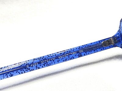 NEW BURBERRY B 4283 3772/1W BLUE GLITTER WOMEN EYEGLASSES 49MM 21 140 Burberry Women Blue Eyeglass Frames for sale | eBay main image 4