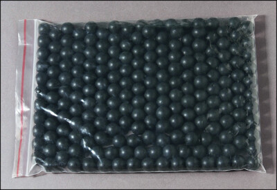 200 Ultra Premium .68 cal Reusable  BLACK Rubber Training paintless balls