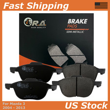 Front SEMI-MET Brake Pads for 2004 - 2013 Mazda 3 2.0L 2.3L GS GT GX S Sport