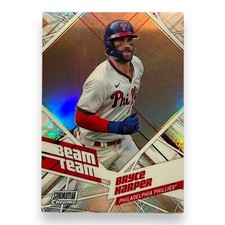 Bryce Harper 2021 Stadium Club Chrome Beam Team Card Phillies MLB Baseball