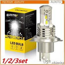 For Motorcycle H4 LED Hi/Lo Beam Front Bulb Light Headlight White 6000K 1/2set