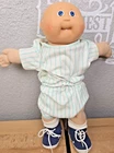 Coleco 1985 Cabbage Patch Kid CPK Bald Blue Eyes HM5 Carters Shoes Xavier Robert
