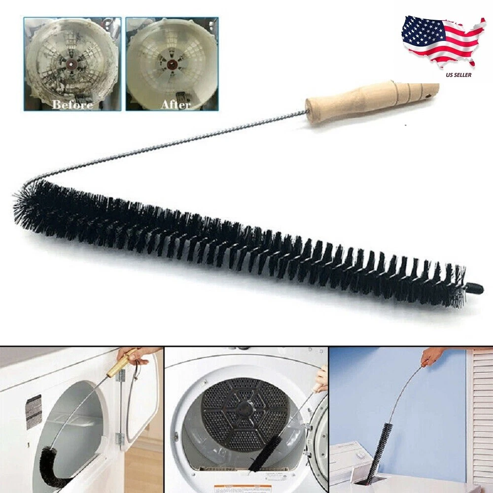 Extra long dryer store vent cleaning kit