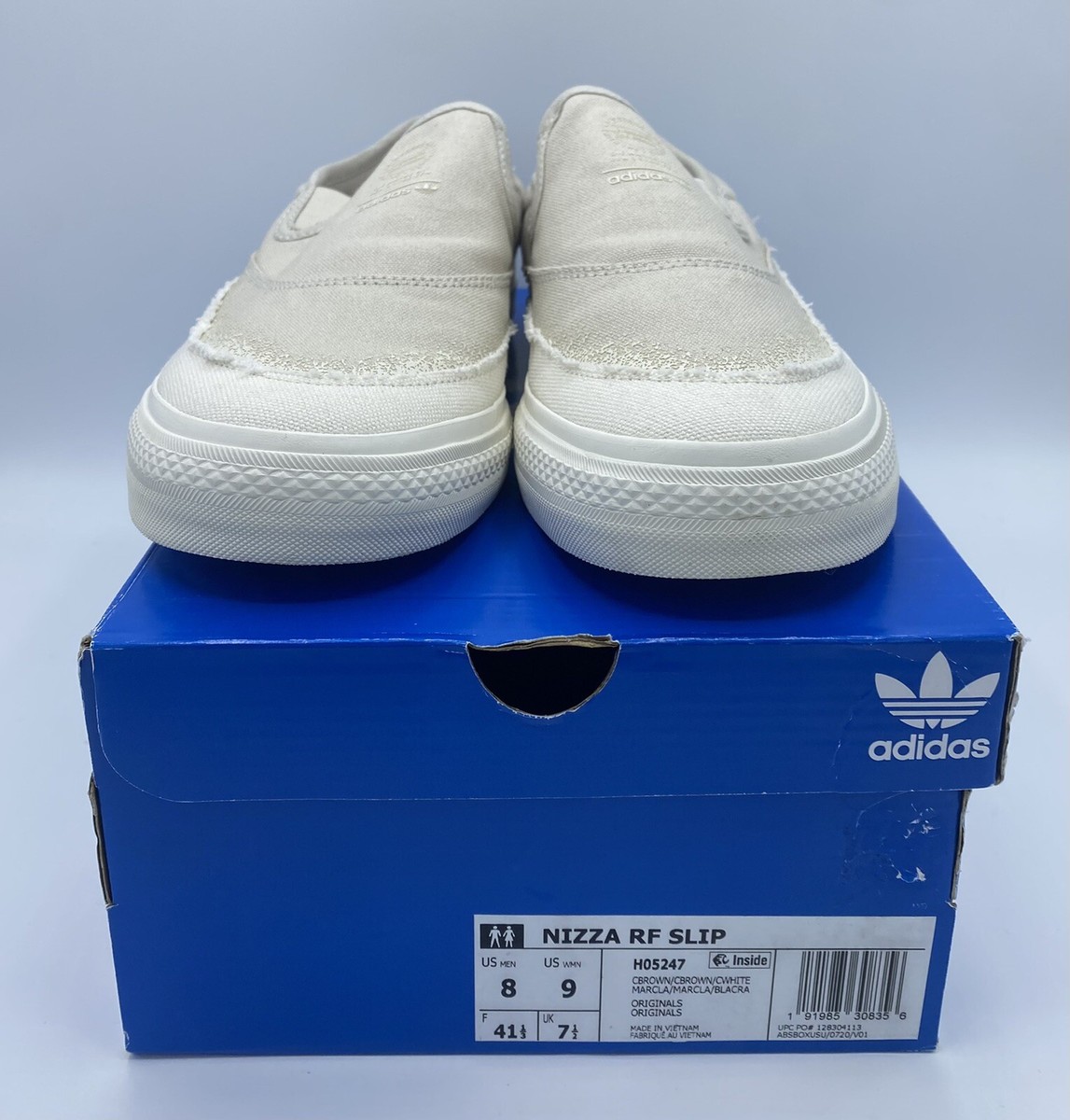 adidas Nizza RF Slip-On White Beige H05247 Women display picture 1
