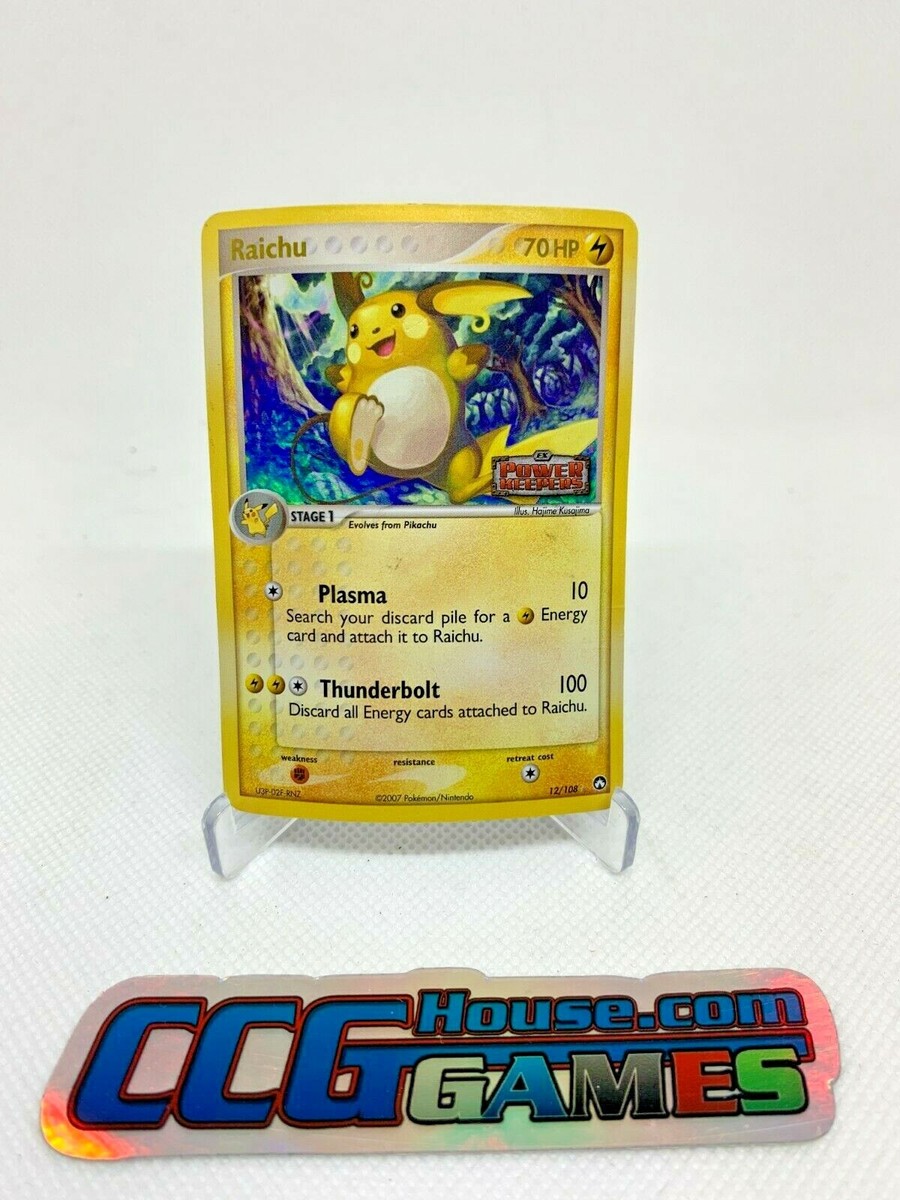 Pokemon EX Power Keepers - Raichu 12/108 Holo Foil Stamped