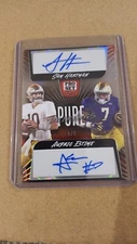 2023  Leaf Pure Pro Set Sam Hartman Audric Estime Auto 1/1 Autograph Pairings 