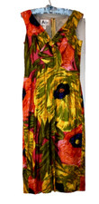 Vintage Hawaiian early 1960s Malia wiggle resort dress UK 12ish - New Old Stock