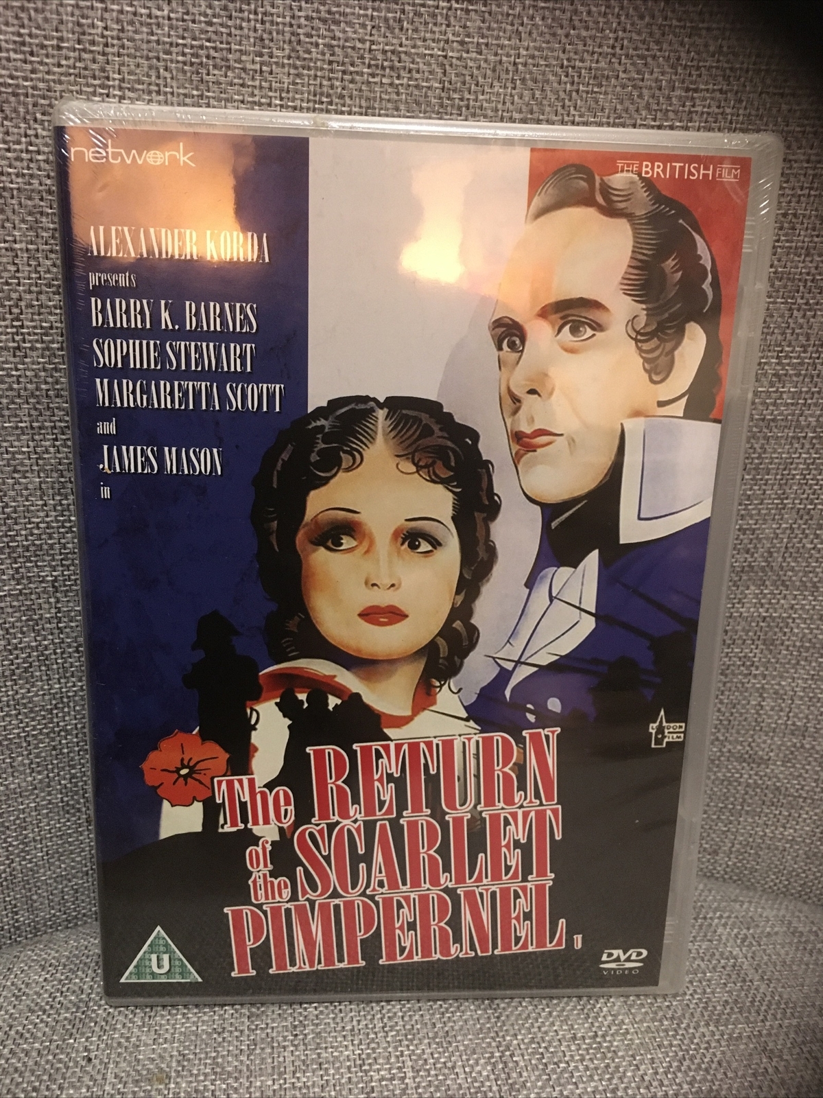 THE RETURN OF THE SCARLET PIMPERNEL GENUINE R2 DVD SLIMLINE CASE NEW Network