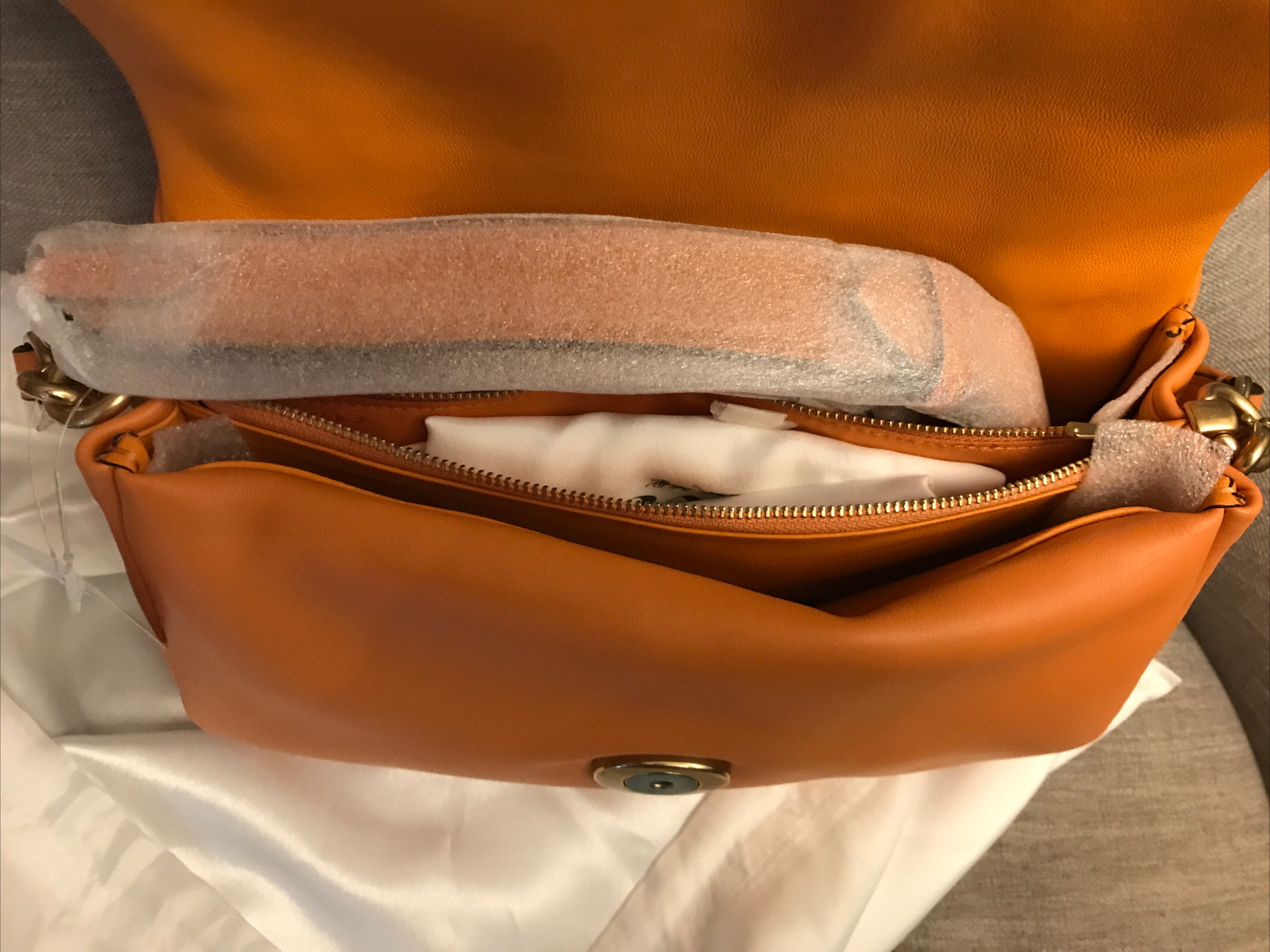 Coach Pillow Tabby Brass/Candied Orange C0772 Shoulder Bag 26 image 9