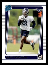 2021 Donruss #316 Racey McMath Rookie Card Tennessee Titans