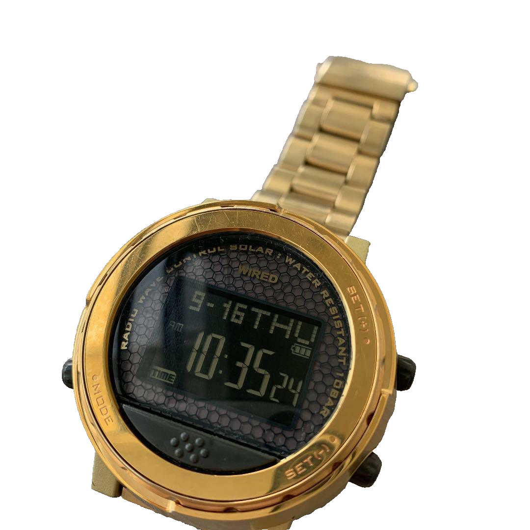 Seiko Wired H × HF HONEYEE.COM Hiroshi Fujiwara Watch Gold Seiko Wired H × HF HONEYEE.COM Hiroshi Fujiwara Watch Gold