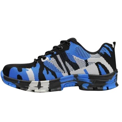 Men Safety Shoes Steel Toe Steel Sole Breathable Work Outdoor Boots Size US