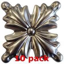 Metal Stampings Pressed Stamped Steel Rosette Square Decor .020" Thickness M166