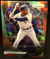 Lorenzo Cain(Milwaukee Brewers)2020 Panini Prizm Cosmic Haze Baseball Card