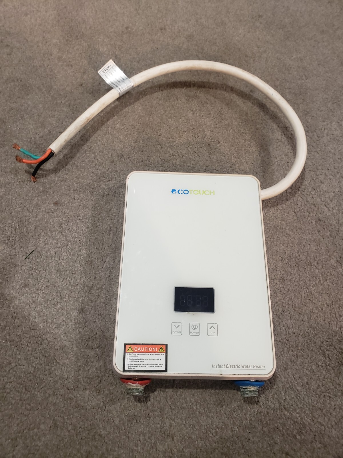 Electric Water Running Water Geyser Price Midea MH30 30 Liter