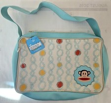 Paul Frank Blue Vinyl Julius Vine Purse Handbag Rare