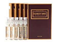 ELIZABETH AND JAMES NIRVANA ROSE EDP 2.0ml .06oz x 5 PERFUME SPRAY SAMPLES
