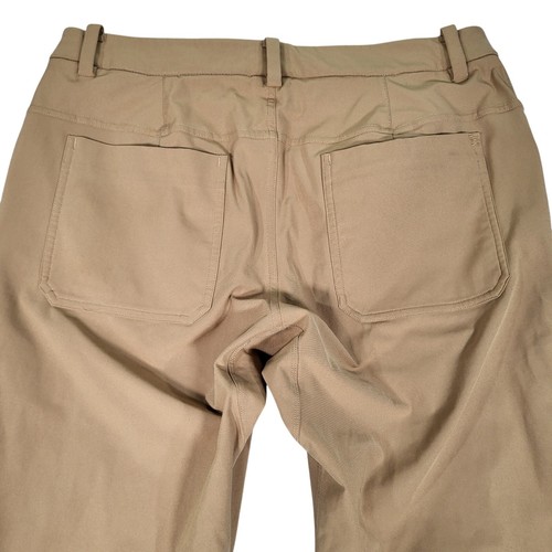 Lululemon ABC Pants Mens 34x33 Brown Stretch Golf Performance 5 Pocket Gusset - Picture 8 of 16