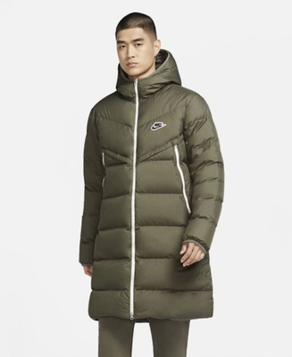 Nike Down Fill Windrunner Men's Shield Parka Jacket Size Small (CU4412 380) 