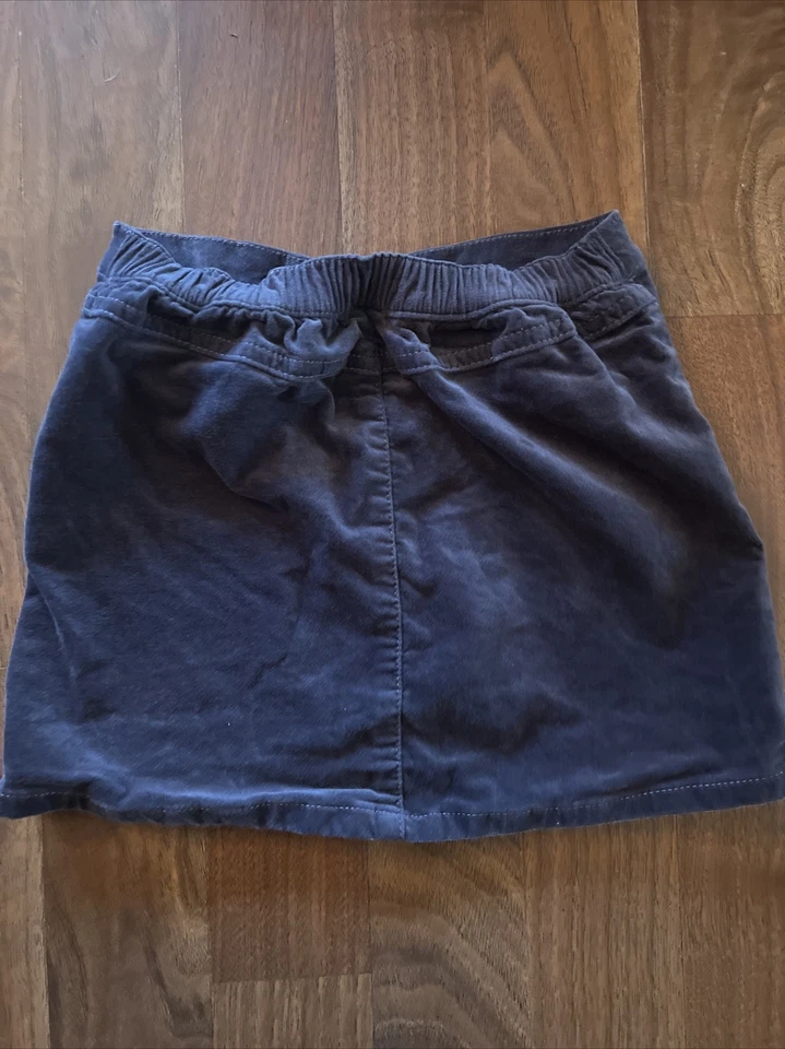 Crazy 8 Gris Niñas Falda Terciopelo 5T Cintura Elástica Foto 3 de 4