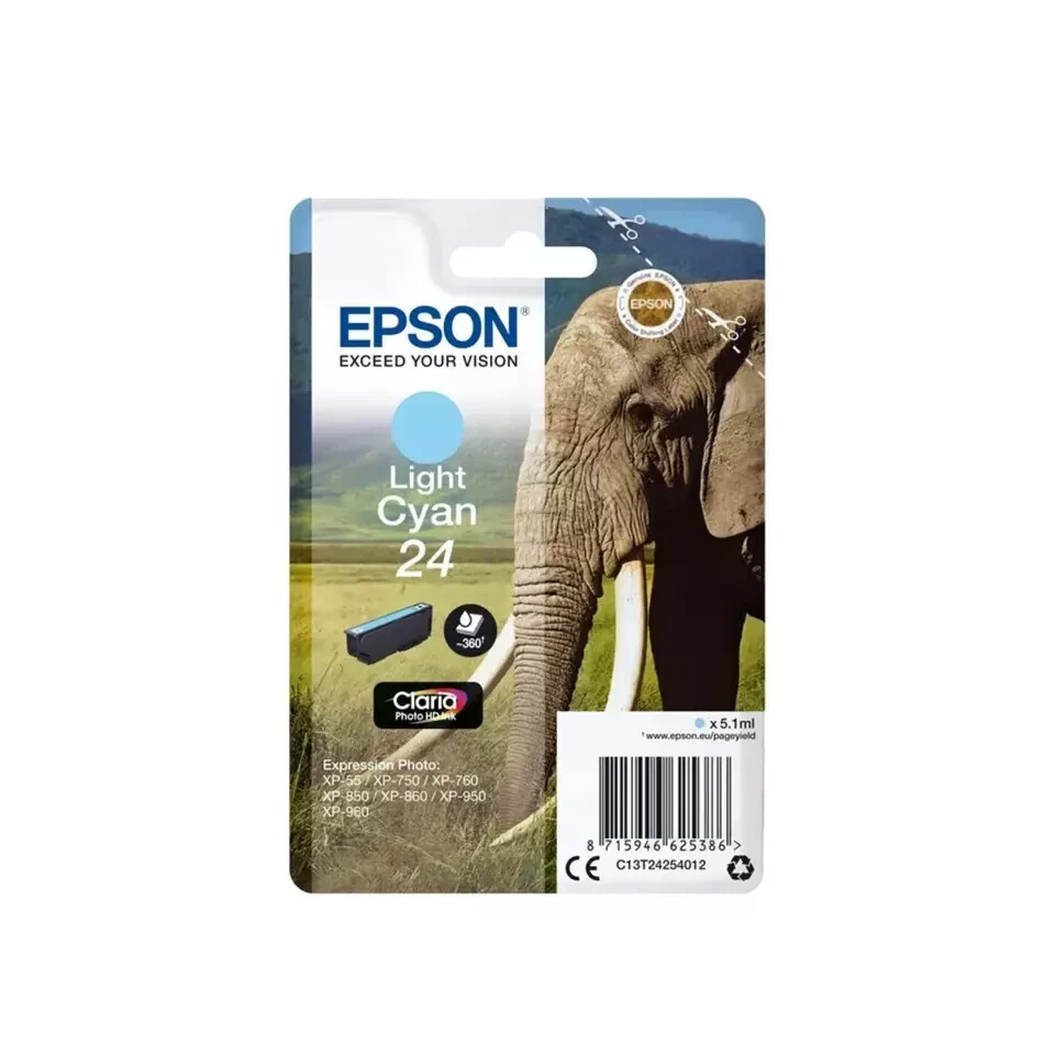 Epson 24 Elephant Ink Cartridges T2421-T2428 For XP-65 XP-760 XP-970 XP-860 LOT