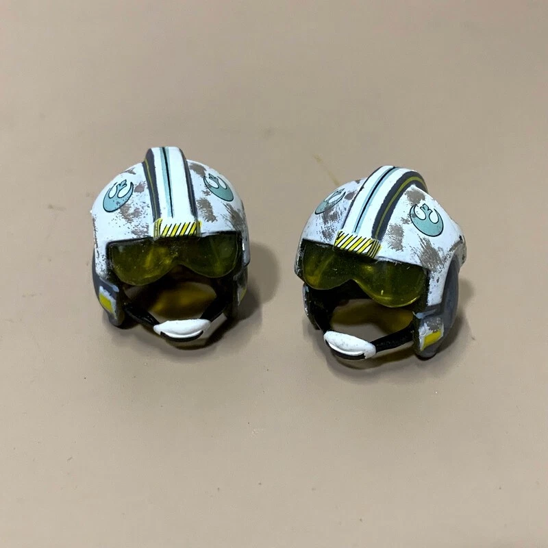 4pcs Helmets For 6'' Wars Star Rogue One Blue Leader Pilot Figures Accessory Toy - Image 4 of 4
