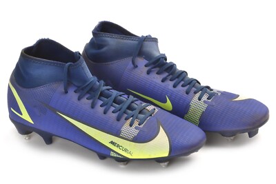 NIKE MERCURIAL SUPERFLY ACADEMY SG PRO FOOTBALL BOOTS CW7432-474 2021 UK 8 MEN