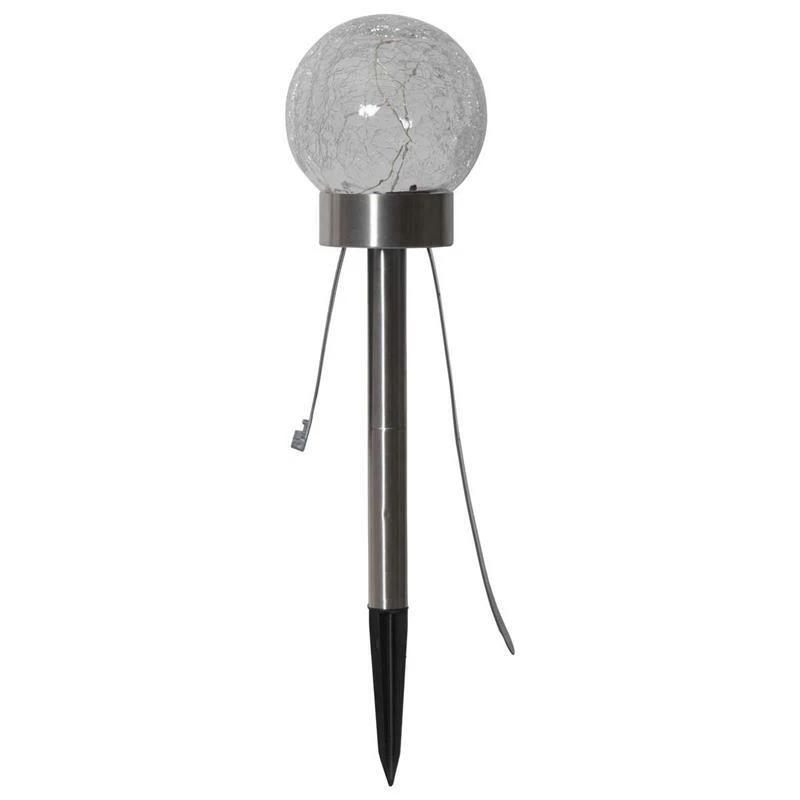 3in1 Solar LED Balkon-Leuchte Gartenstecker Glaskugel Tisch-Lampe Hängelampe - Bild 4 von 4