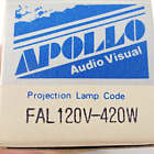 Apollo Fal 420W 120V Projector Lamp Bulb for 3M Kodak Beseler Overhead Vtg Nos