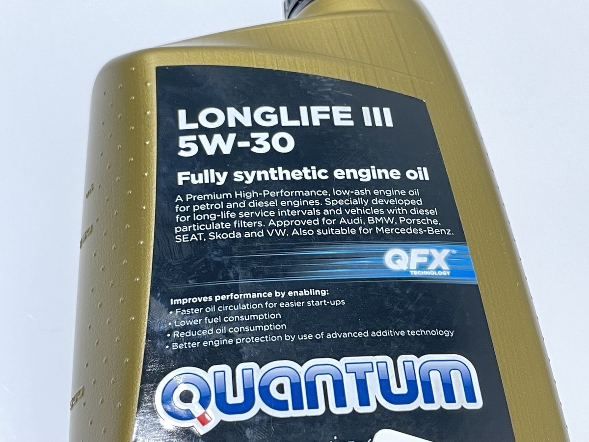 Audi LLS Engine Oil 5W-30 1L 3本 Quantum Long Life III 5W-30 Engine Oil 1L for VW Audi Skoda