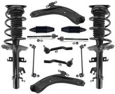 Front Struts Lower Control Arms Tie Rods & Links For Nissan Rogue 2014 2017 2020