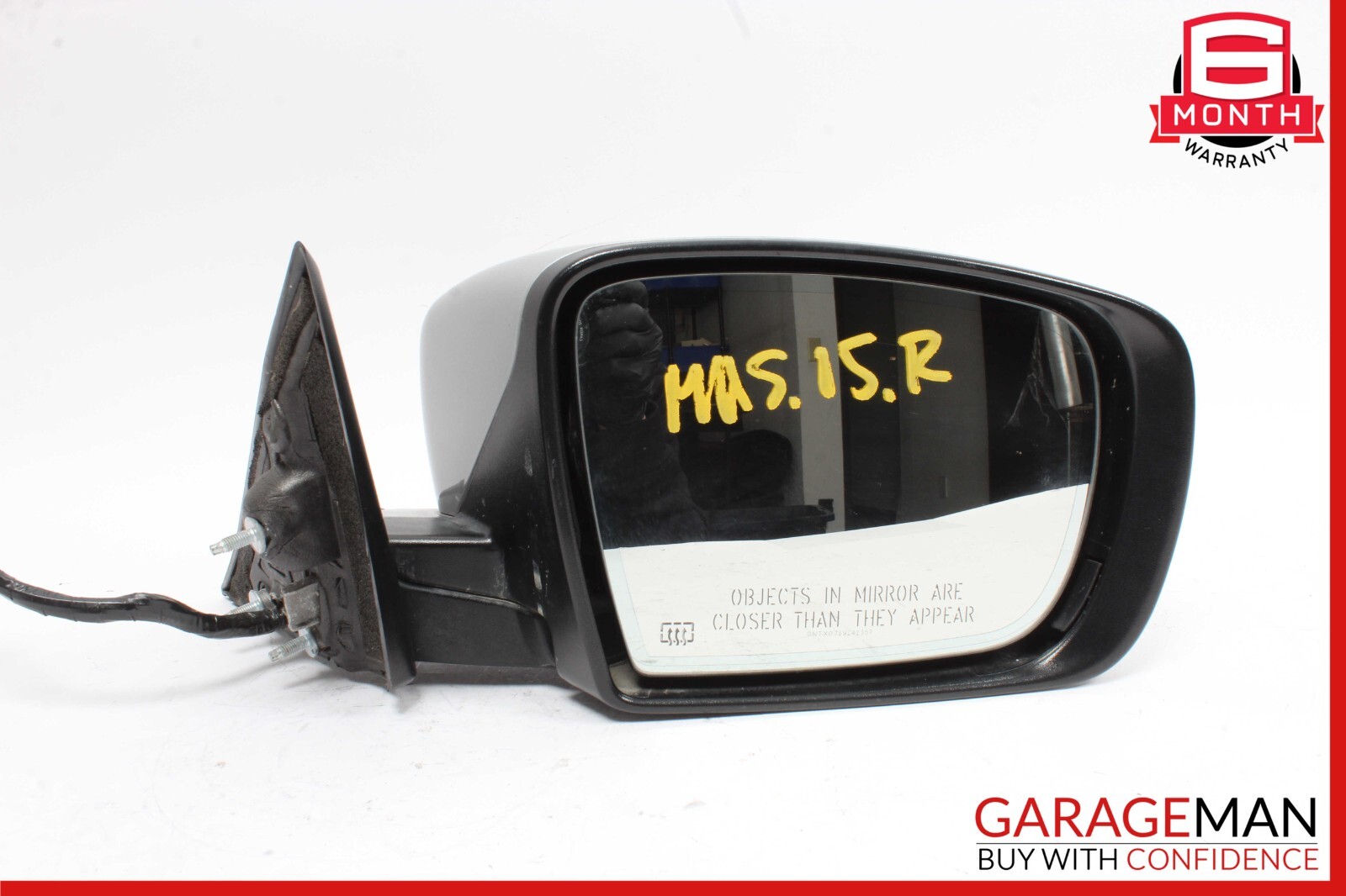14-17 Maserati Ghibli Front Right Side Mirror Door Rear View Silver/Black OEM