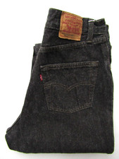 Levi's 901  high waisted tapered women's jeans W31 L32 dark grey denim LEVE978