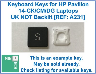 Tastatur Ersatz Tasten für HP Pavilion 14-CK/CM/DG Laptops UK NICHT Hintergrundbeleuchtung