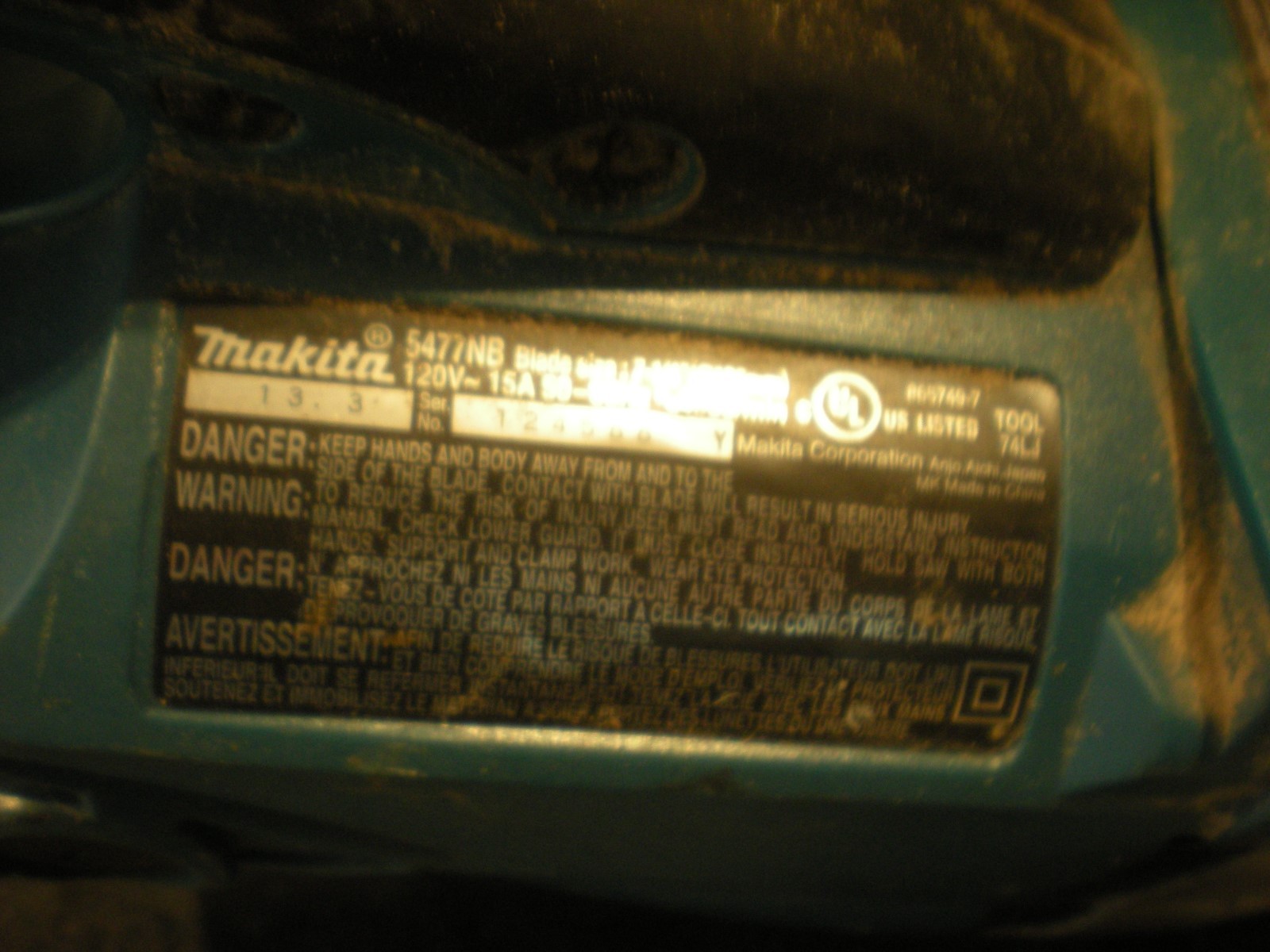 MAKITA CORDED WORM DRIVE CIRCULAR SAW 15 AMP SAW 5477NB 30.11 eBay