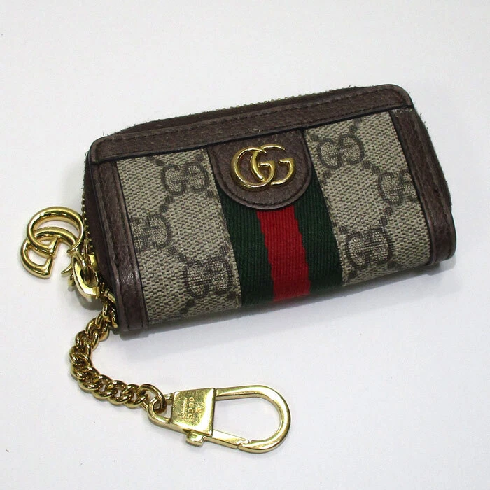 GUCCI Ophidia 523157 Key Pouch Key Case GG Supreme Canvas Beige Brown from  Japan