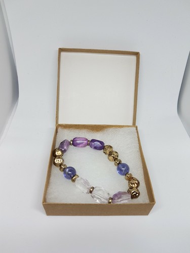 Kostenloser Versand Modeschmuck Böhmisch Multicolor Perlen Edelstein Stretch Armband - Bild 12 von 12