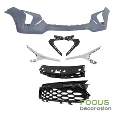 For 2024 Chevrolet Trax Front Upper Lower Grill Grille+Chrome Trim+Bumper Cover