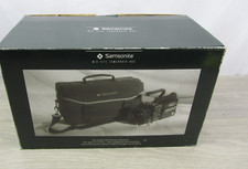 Samsonite Camera Camcorder Mid Size Bag Black Padded 4 Pockets W Box New,vintage